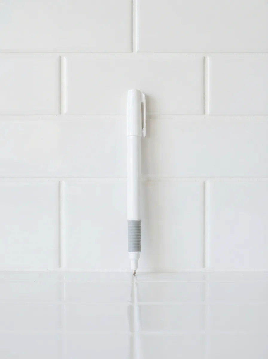 The Miracle Grout Pen, presented as the hero product against a backdrop of clean, restored tile grout.